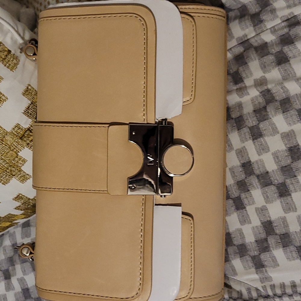 Diane Von Furstenberg Keller Handbag NWT Tan Leather